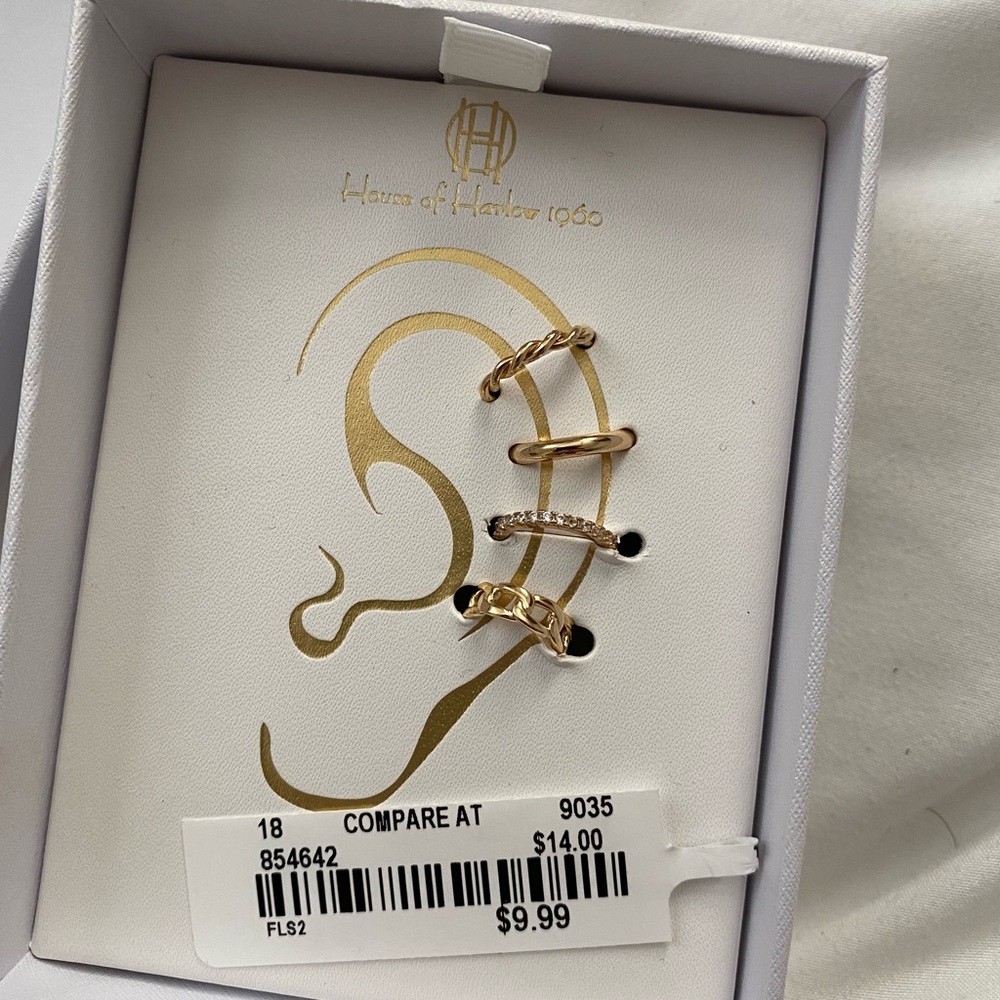 NWT Gold Ear Cuffs